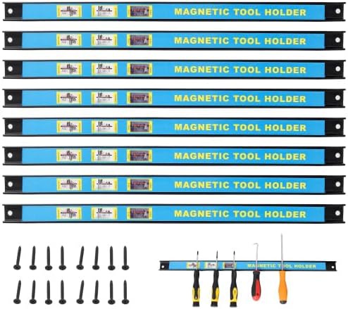 Heavy Duty Magnetic Tool Holder - 18-Inch Strong Magnetic Tool Bar with Anti-Slip Design for Workshop, Garage, Tool Wall Organization & Storage