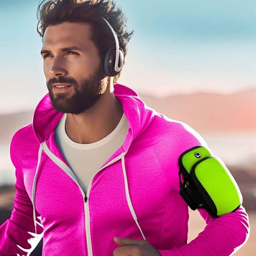Brassard de sport 2 compartiments avec fermeture sécurisée pour entraînement de running - 6