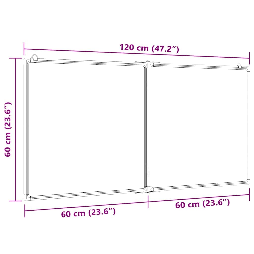 Generisch Magnetisches Whiteboard 120x60x1,7 cm Aluminium,Bürobedarf,Präsentationsbedarf,Ausstellungstafeln-4005355
