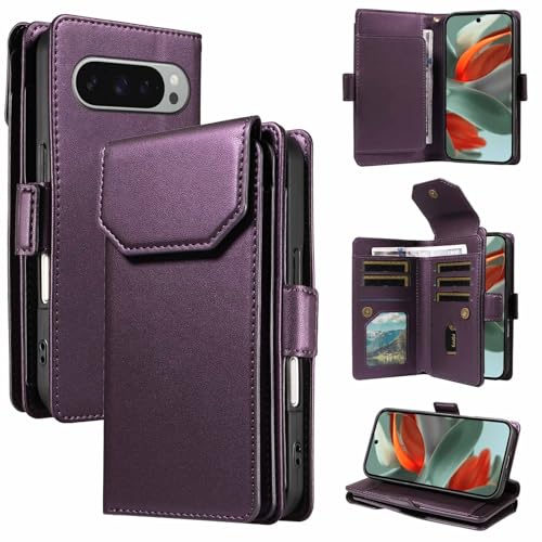 For Google Pixel 8 Pro �P�[�X �蒠�^ ���z�^ ���C�����X�[�d �Ή� �蒠�^PU���U�[ �O�[�O���s�N�Z��8 Pro �p�J�o�[ �X�^���h�@�\ RFID�u���b�L���O �J�[�h���[ �X�g���b�v�� �O�[�O�� �}�O�l�b�g ���z�t�� �J�[�h���K�J�[