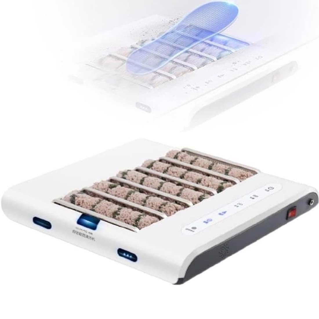 Máquina automática de limpieza de suela de zapatos, limpiador y pulidor de inducción recargable, 2600 mAh para hoteles, edificios comerciales y bancos