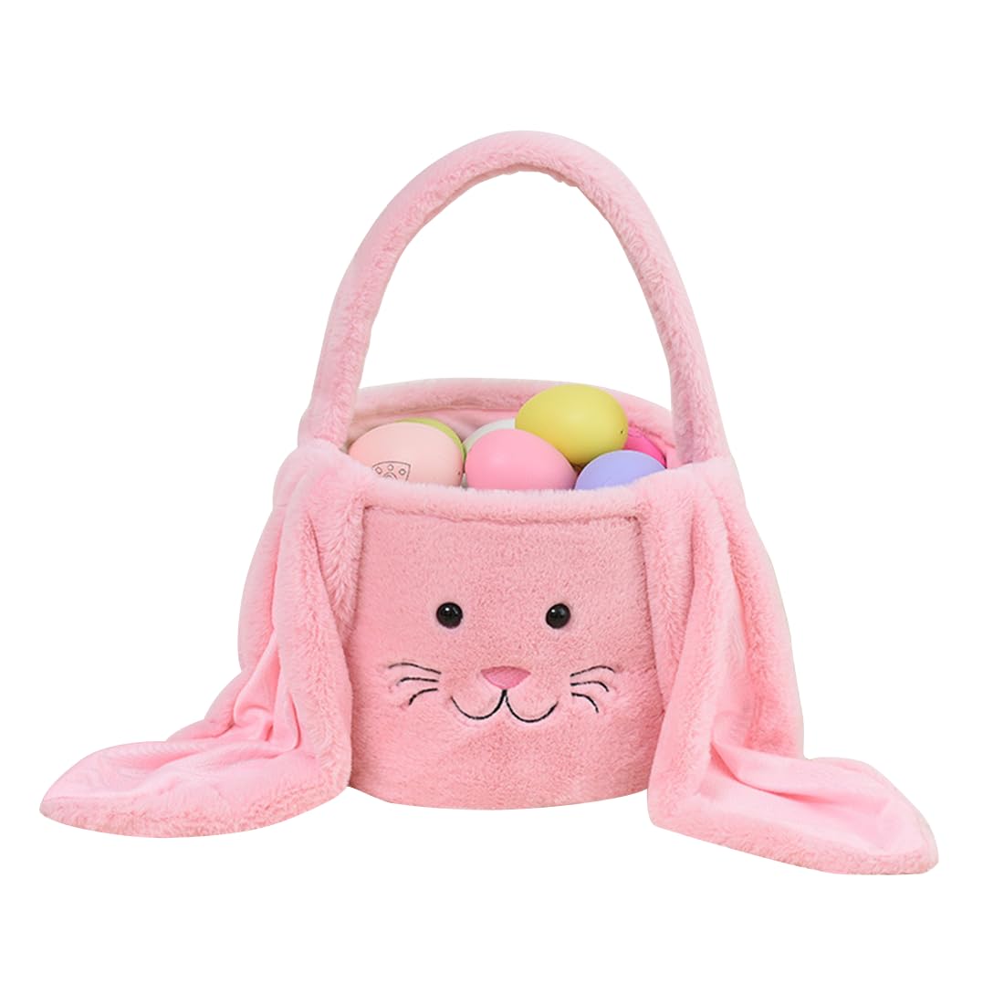 Cestino Pasquale In Corda Di Cotone - Con Peluche E Cartellino Nome, Per Caccia Uova Di Pasqua Bambini - Foto 3