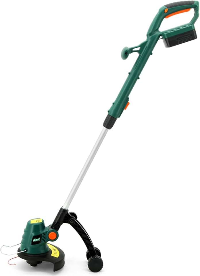 Lazy Electric Lawn Mower Small Lawn Mower Handheld Portable Multifunctional Wireless Lithium Battery Lawn Mower Green zhengzilu