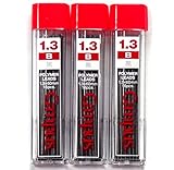 Kokuyo Campus Mechanical Pencil Lead, 1.3mm, B (PSR-CB13N), 16 Leads ×3 Pack/total 48 Leads (Japan Import)