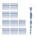 Produktbild Relaxdays 120 x Vogelabwehr Spirale, reflektierend, Vogelvertreiber Balkon & Garten, Windspirale, 40 cm lang, Vogelschreck, blau