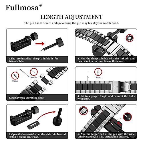 Image of Fullmosa Metal Strap with Case for Apple Watch