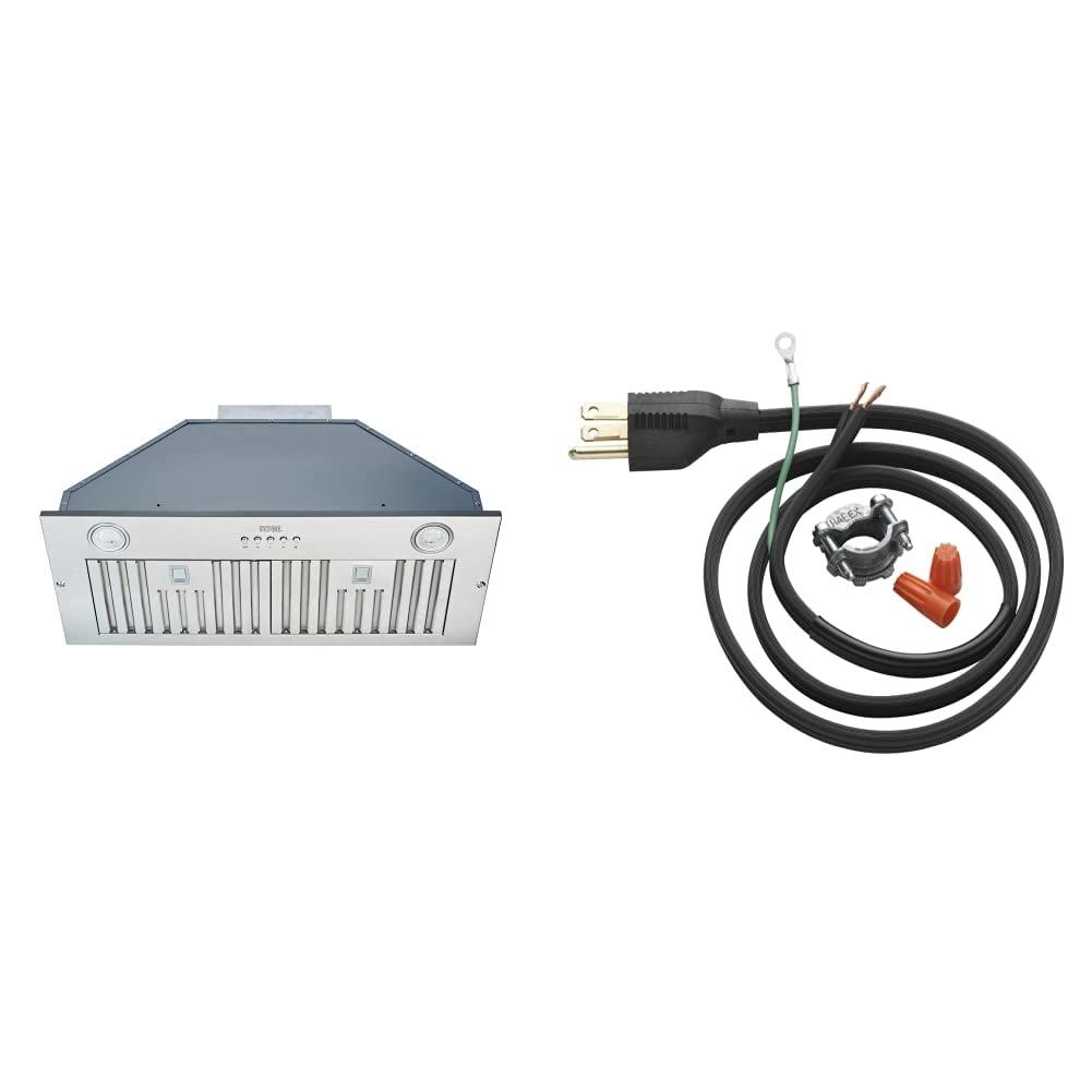 Photo 1 of KOBE Range Hoods INX2930SQBF-500-1 Built-In/Insert Range Hood, 30" & InSinkErator Garbage Disposal Power Cord Kit, CRD-00 30" Range Hoods + Power Cord Kit