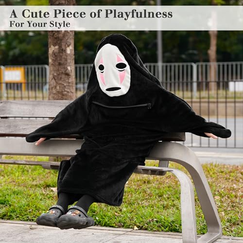 juju No Face Adult Onesie Pajamas for Women & Men - Ghostface Costume Onsie Mens Onesie - Onesie Adult Plus Size Onesie3