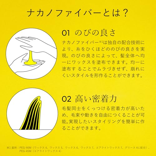 Nakano Styling Tanto Air Light Hair Wax 7-90g miniatura 3