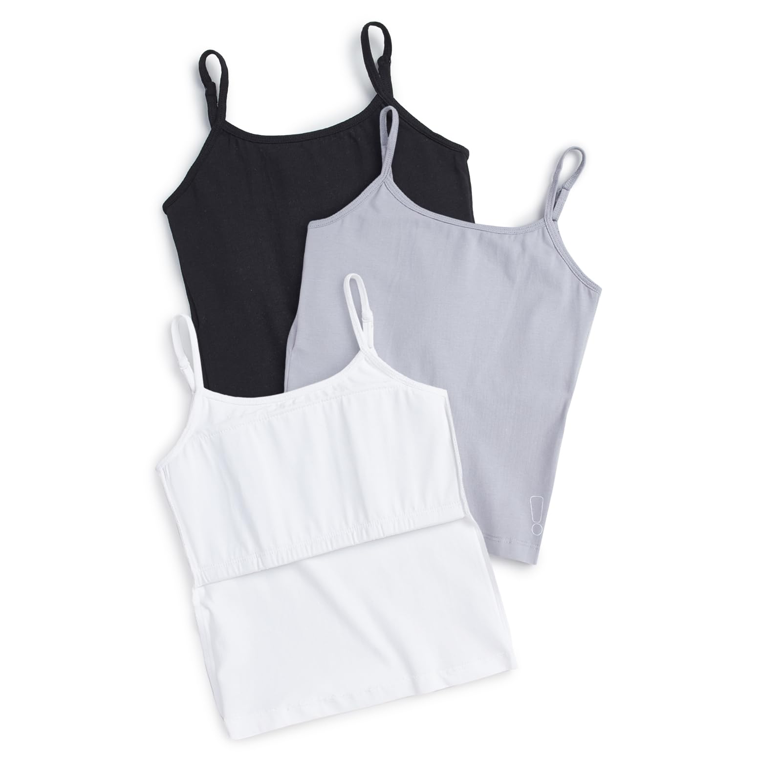 YouGotPlanB Cotton Padded Camisole | Pack of 3 | Ages 8-16 Years | Built-in Light Padding | Full Coverage | Perfect for School - Image 3 thumbnail