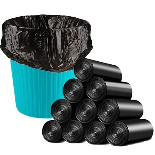 Image of Biodegradable Garbage Bags (Large Size 63Cm 76 Cm / 25 Inch 30 Inch) (15 Bags /Roll) For Office Home Kitchen Hospital | Trash Bags | Waste Bags | Green Covers | Black, 1 Count