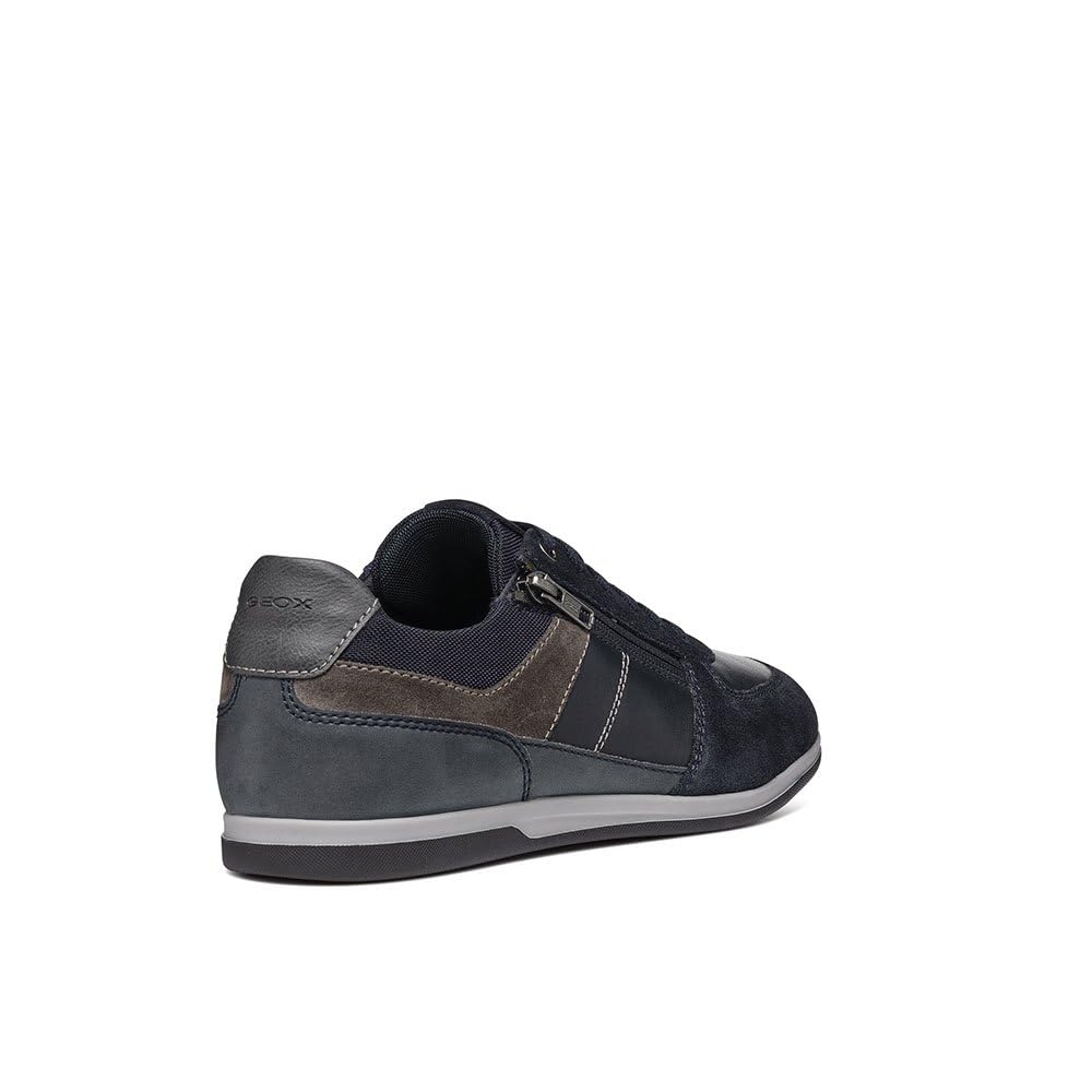 Geox Men's U Renan Trainers, Navy Grey, 10.5 UK