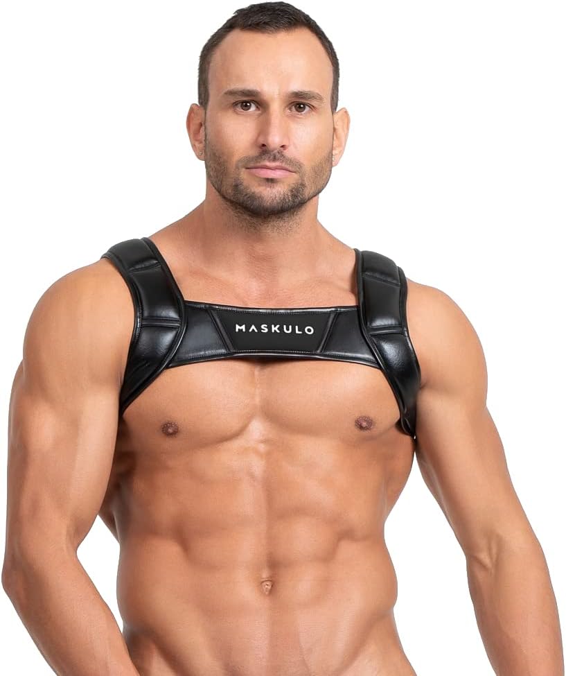 MASKULO リング付きハーネス hr111-80 L-XL ホワイト MASKULO リング付きハーネス hr111-80 L-XL ホワイト