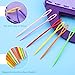 30PCS Plastic Large Eye Sewing Needles, 3 Size Yarn Needle Set, Colorful Big Eye Blunt Sewing Needles, Weaving Needles with Storage Box for Knitting Crocheting