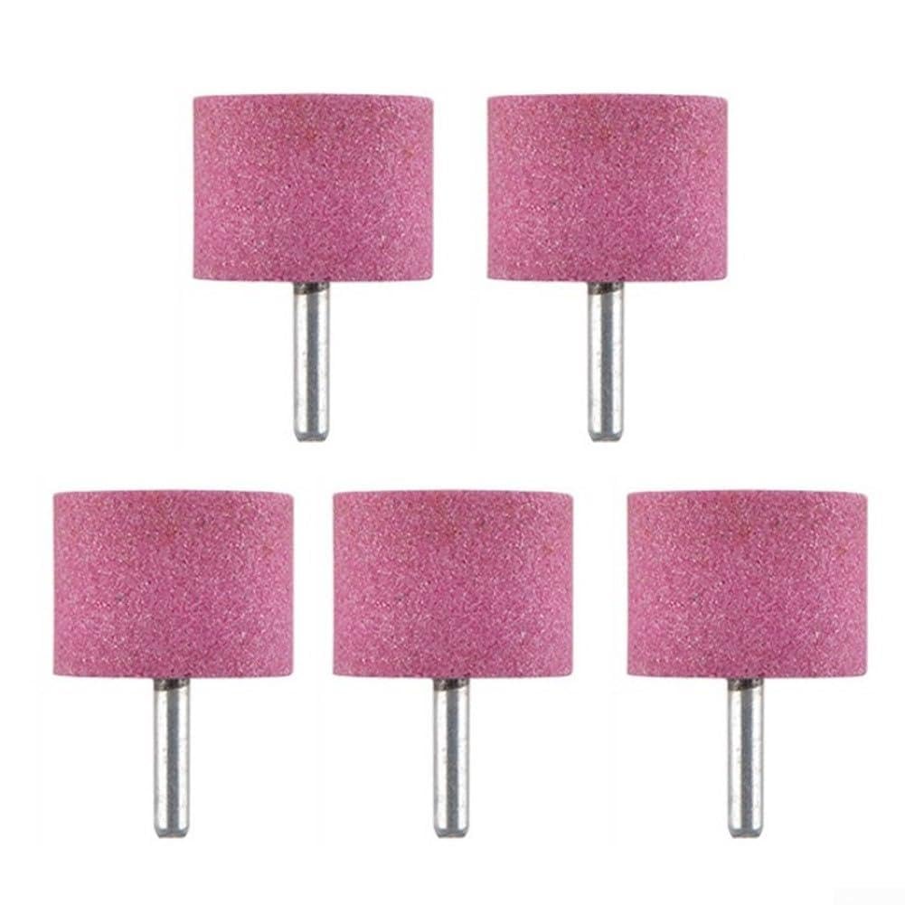 Cilindro in pietra abrasivo per utensili rotanti, efficienti e di lunga durata, con gambo da 6 mm, 5 pezzi (6 x 35)