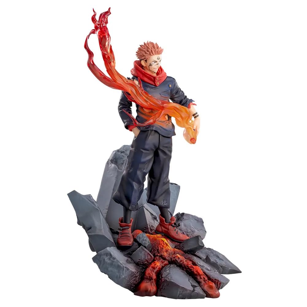 Tongyundacheng JJK Ryomen Sukuna Figur Modell 23cm Anime JJK Figur Sukuna Action Figur Statue PVC Sammlerstücke Desktop Ornamente für Fans