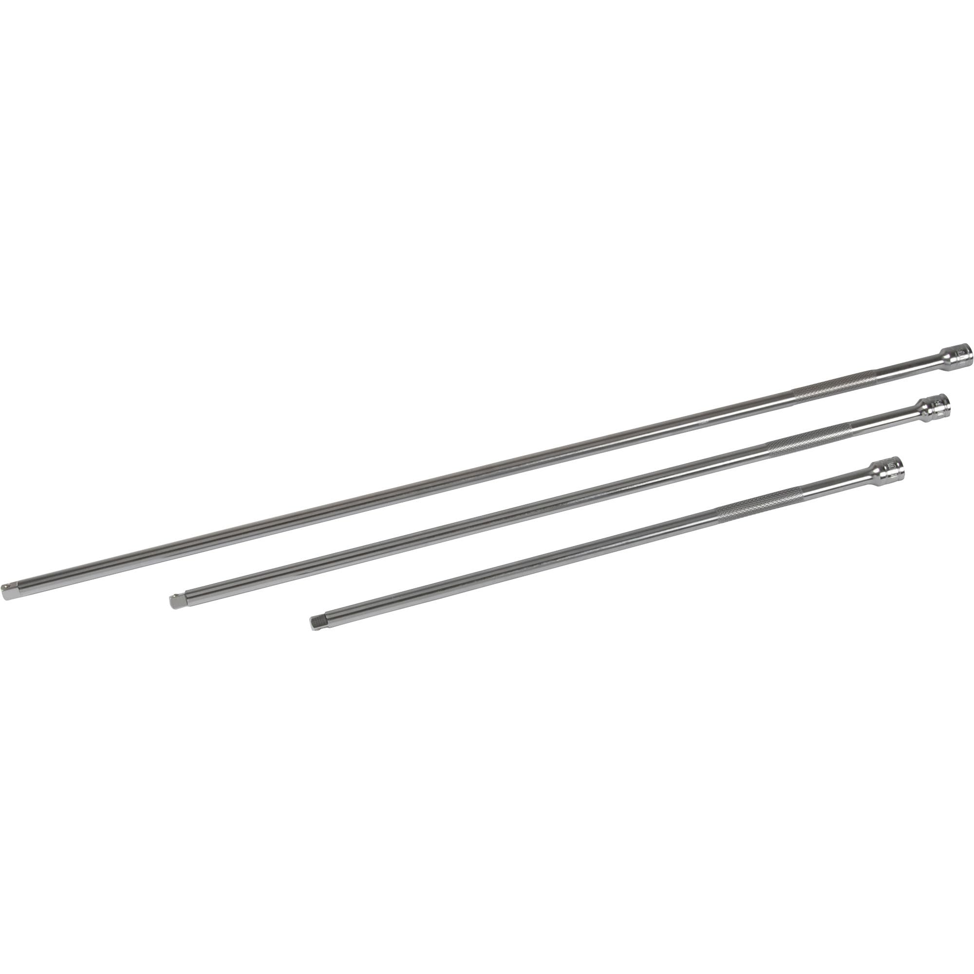 Klutch Extra Long Extension Bar Set - 3-Pc. 3/8in. Drive