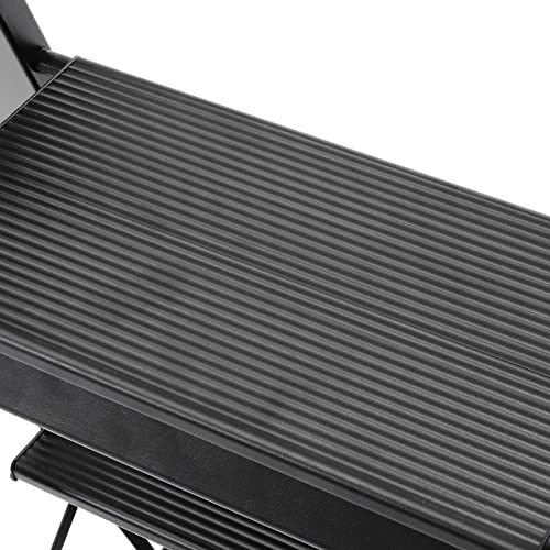 Escalera de 4 escalones ligera de aluminio con pedal antideslizante de alta resistencia 6
