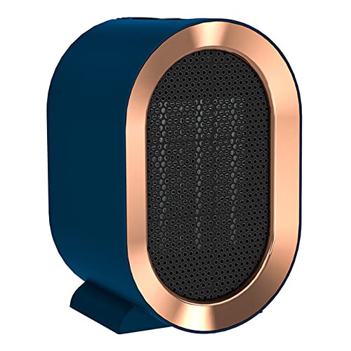 RNSSEZ Chauffage Soufflant 1200W, Chauffage Électrique Economique, Portable PTC en Céramique 1S Chauffage Rapide Silencieux, Mini Radiateur Soufflant pour Salon, Chambre, Salle de Bain - Bleu Cover