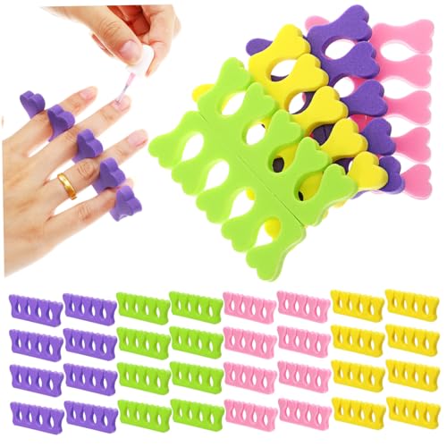 Homoyoyo 100 Separadores de Dedos para Pedicura Mujeres Divisores Suaves para Uñas Cómodos para Manicura y Cuidado de Pies Herramienta Profesional para Pintado de Uñas