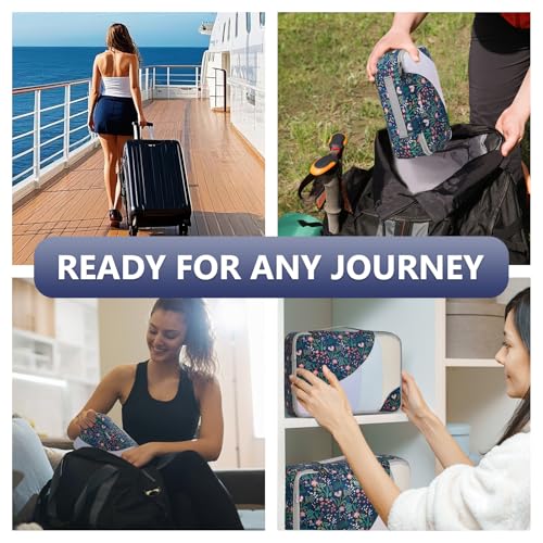 Image of OlarHike 8 Set Packing Cubes for Travel,Gifts for Women Mom,Anti-Tearing Suitcase Organizer,with Over 1000 pcs Mesh Holes,Vacation Essentials & Accessories for Cruise Ship