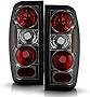ACANII - For 1998-2004 Nissan Frontier Smoked Lens Tail Lights Rear Brake Lamps Replacement Pair Set Driver & Passenger