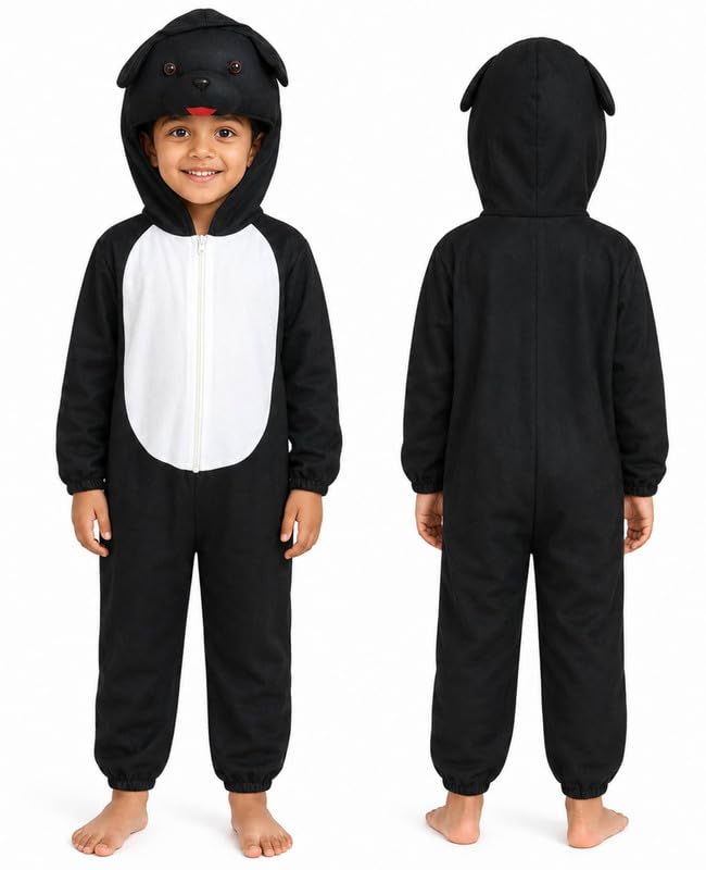 Image of Animal Costume for Kids | Plush Fancy Dress Costume for Boys & Girls |School Fancy Dress, Annual Day, Jungle Theme, Role Play, Halloween & Birthday Party
