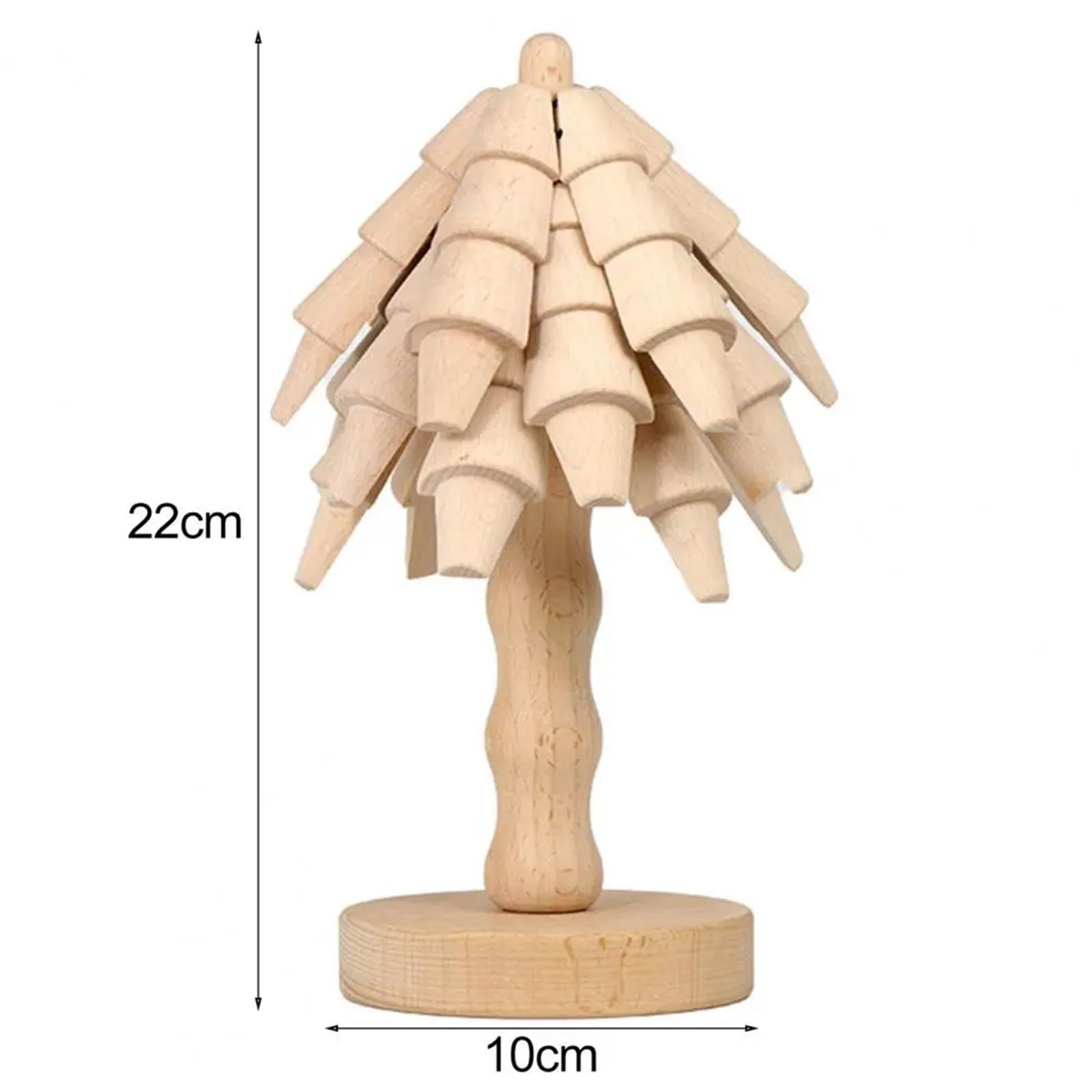 Salvamanteles de madera con soporte, apilados, adornos de árbol, plegables, decoración de cocina, juego de salvamanteles para platos calientes y ollas