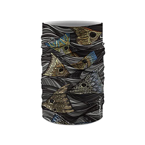 Image of BUFF CoolNet UV Neck Gaiter, UPF 50 Sun Protection, Breathable, Versatile, Quick Dry Face Mask, Fishing Designs, Adult Size