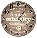 Produktbild Tr73ans Schott-Whiskey-Uhr, groß, Uhr, Neuheit, Wanduhren, runde Uhr, Fass, Schatulle, Holz, rustikales Bild