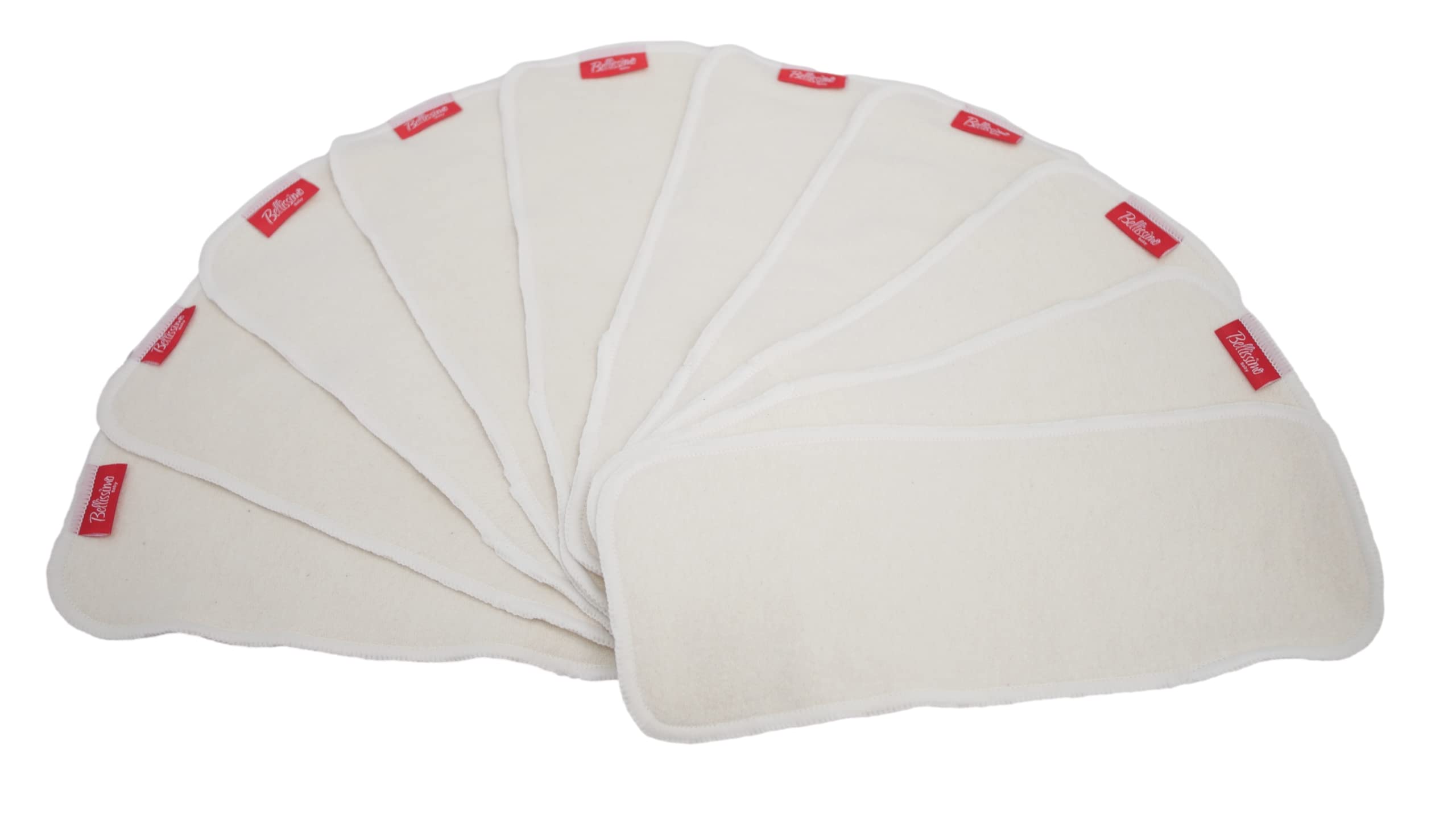 Lot de 10 inserts en chanvre 3 couches ☆ Super doux pour couches réutilisables en tissu