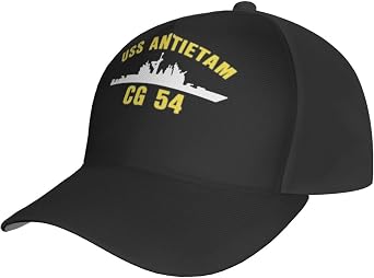USS-Antietam Cg-54 Outdoor Baseball Cap Trucker Hat Buckle Back Peaked Cap Casquette Mesh Cap