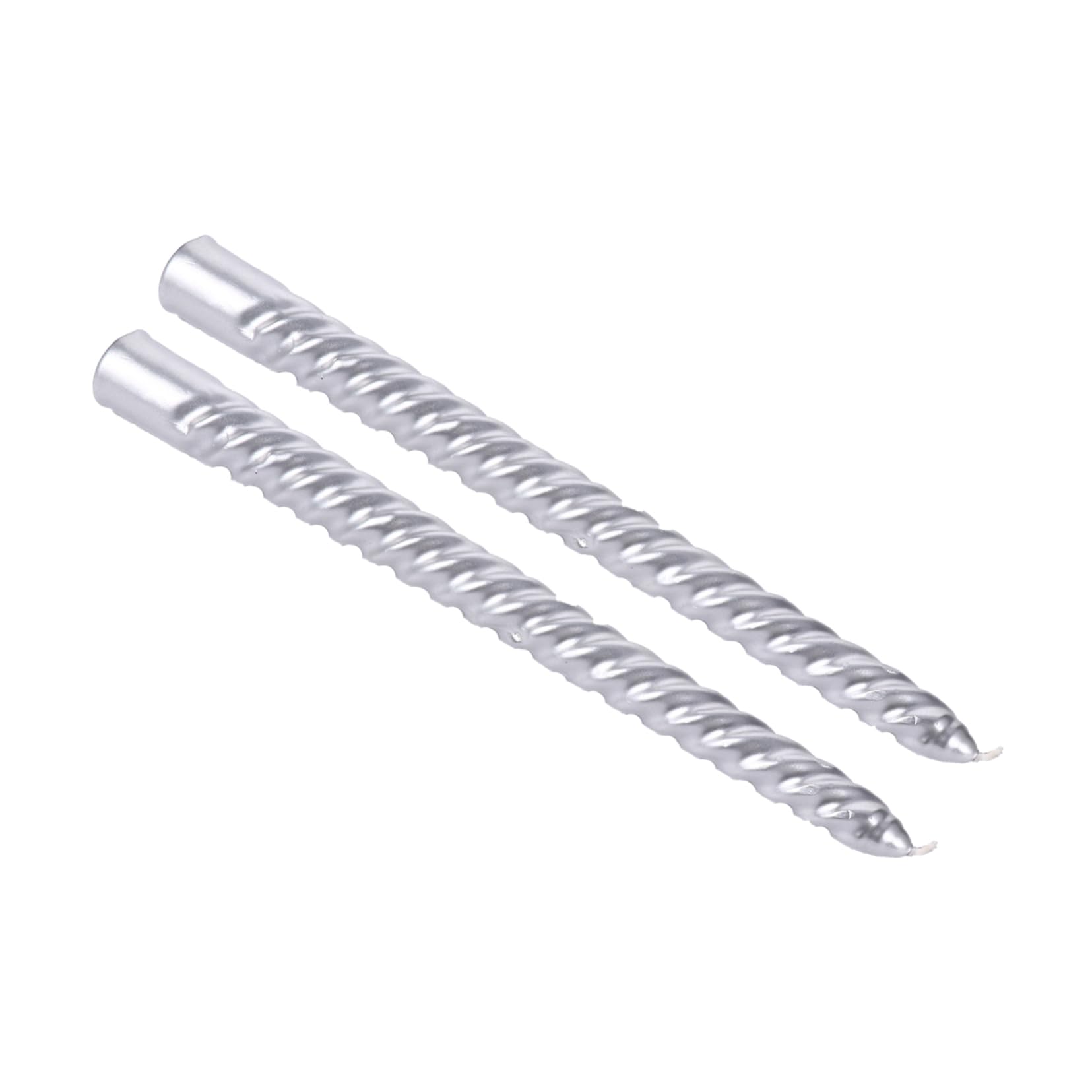 GOOHOCHY Set of 2 Odorless Paraffin Candles Long Pole European Wedding Candles Smoke- Flat Base for Stable Stand