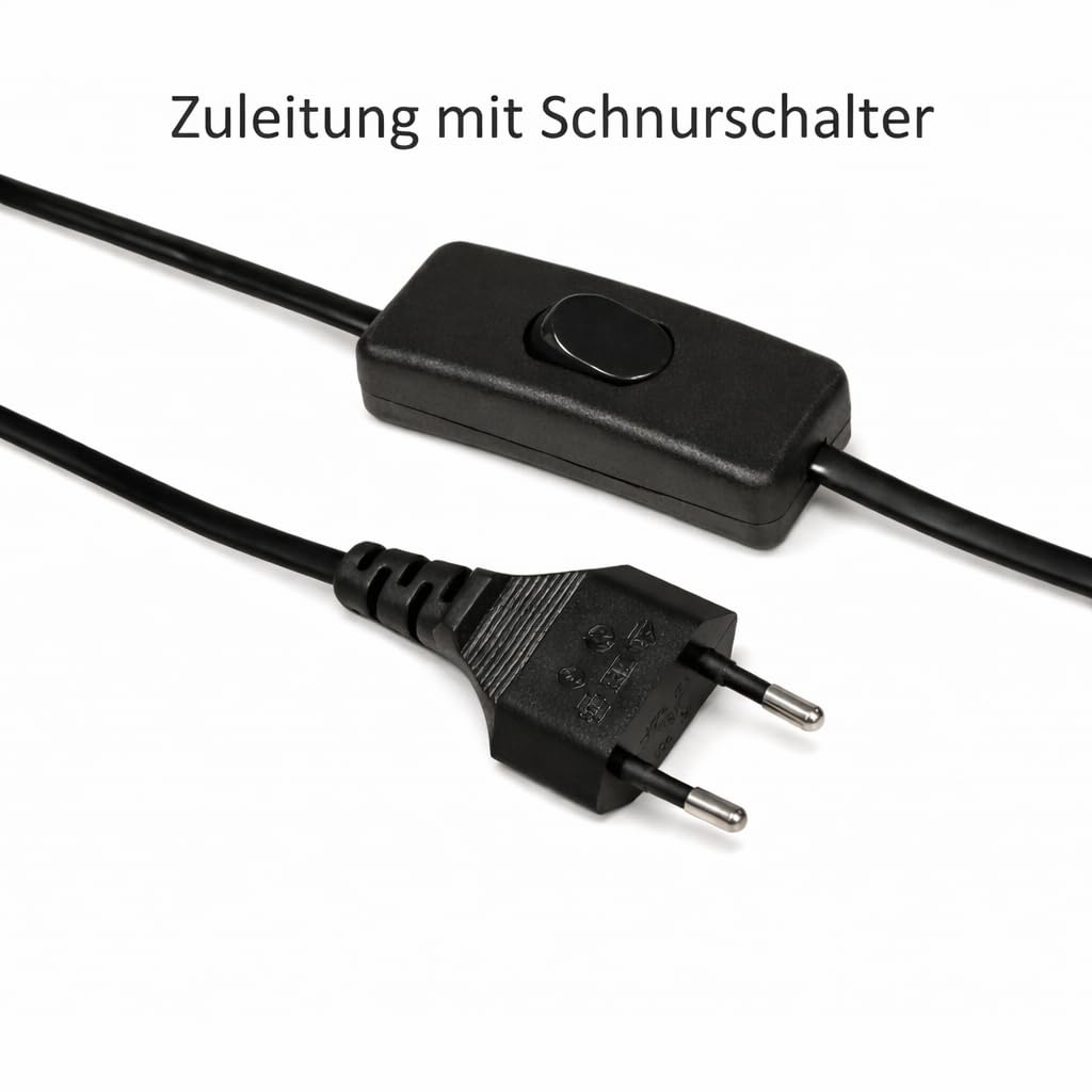 3er Set IP44 LED flache Einbaustrahler New Lina - 12V, 2,4W, Chrom, 200lm, Warmweiß (3000K), inkl. LED-Trafo mit 230V Zuleitung, Netzstecker, Schnurschalter und AMP-Verteiler, Ø 72mm, Bohrloch 54-60mm