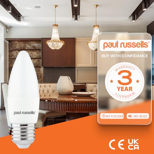 paul russells LED Light Edison Screw E27, 60watt Equivalent, 6.5W 806LM LED Bulbs, 2700K Bright Warm White - Image 4