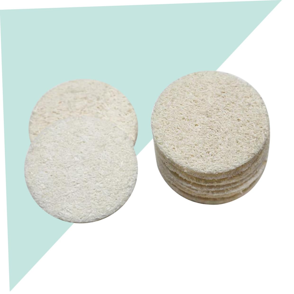 NIYANGLE 12pcs Facial Loofah Cleaning Pads Exfoliating Loofah for Makeup Removal Care Quick Dry for Daily Use Travel