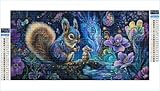 Diamond Painting Ardilla Diamond Painting Adultos Flor 5D DIY Full Drill Pintura Diamante Manualidades Kit Completo, Mosaico de Diamantes Arte Kit para Niños, Decoracion Hogar Regalo 100x200cm G1-963