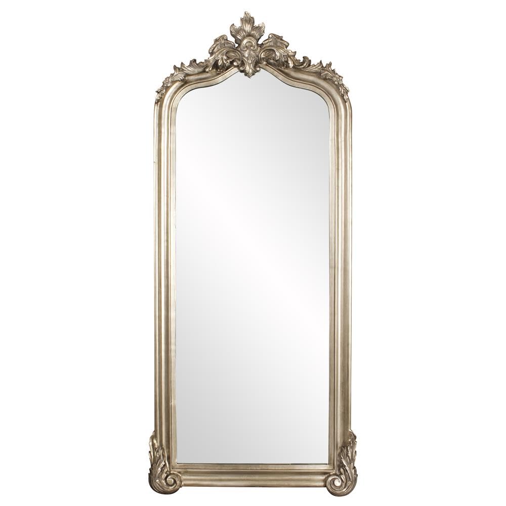 Howard Elliott Collection Tudor Full Length Mirror, Oversized Traditional Floor Mirror with Wood Frame, Standing or Leaning Against Wall for Home, Living Room, Hallway or Any Room