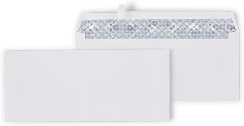 Staples Sobres comerciales #10, QuickStrip EasyClose Peel & Seal, tintados de seguridad, 9.5 x 4.125 pulgadas, paquete de 500, color blanco