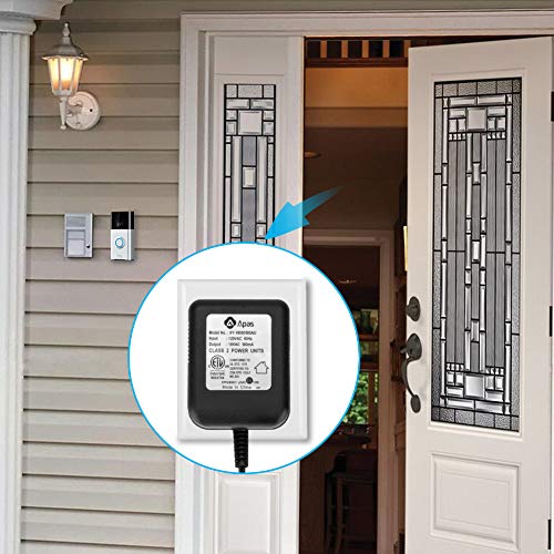 Power Adapter, Video Doorbell Power Supply 18 Vac , Transformer For Video Doorbell, Video Doorbell Pro, Nest Hello Doorbell - Etl Certificate #TOP3