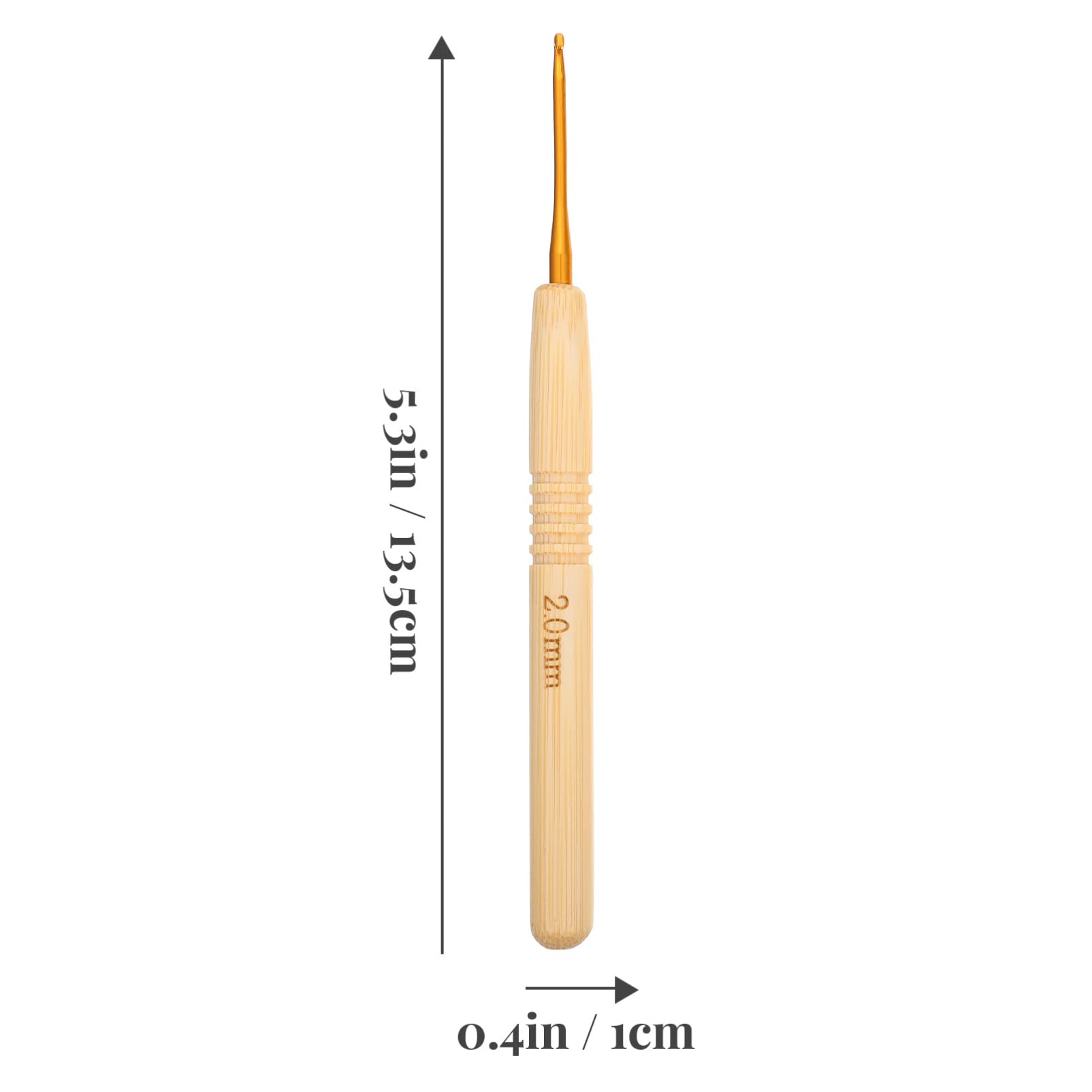 DIYEAH 5 Set Uncinetto Maglioni Strenne Anti-scivolo Tricotin Inter Accessori Cavo Contatore Aghi Infila Ago Kit Uncinetti in Lega Strumenti Per L'artigianato Del Filato Bambù 9 Pezzi * 5