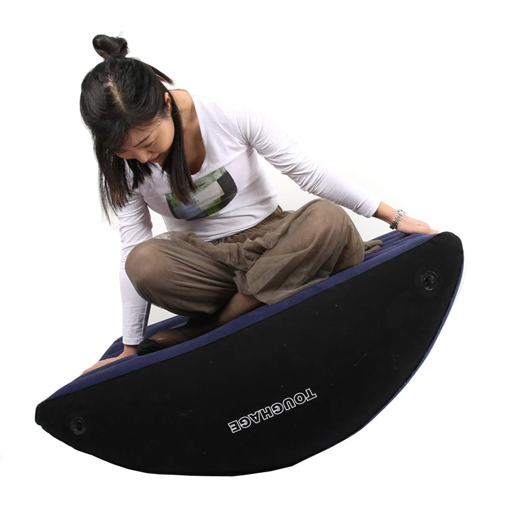 Moonight Magic Cushion Ramp Body Pillow Inflatable Multi-Functional Pillow Chaise Lounge Chair Furniture (Half Cylinder Pillow)