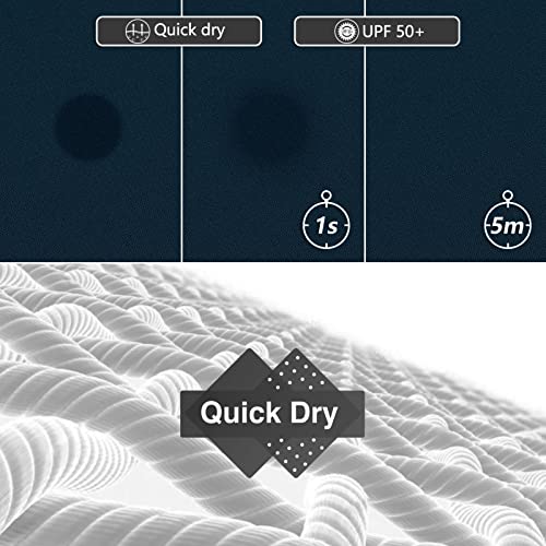 33,000ft Mens Classic-Fit 9" Shorts Quick Dry Golf Shorts Elastic Waist Drawstring Casual Daily Shorts for Hiking, Fishing - Image 4