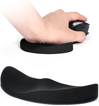 Ergonomic Mouse Wrist Rest Support,Gliding Wrist Pad Sliding Wrist Palm Rest that Moves with Mouse,Soft Memory Foam Pain Relief & Release Pressure On Hands for Office Work, Gaming, Coding Wrist-Left