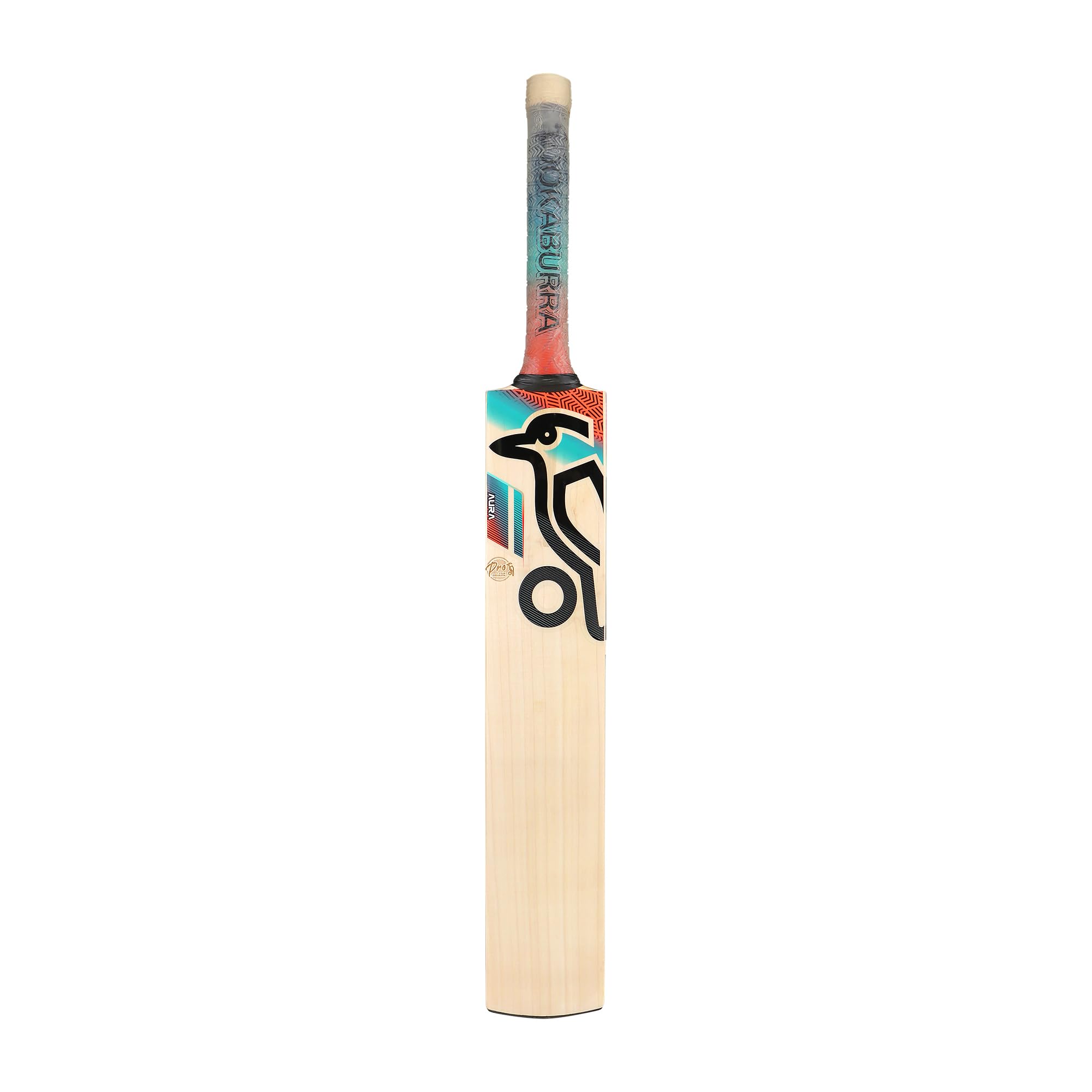 Kookaburra Aura PRO Cricket Bat-Harrow, Mazza Gioventù Unisex, Corallo/Blu