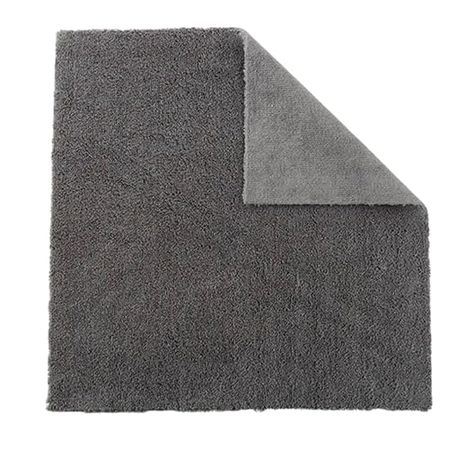 Image of 340 GSM Microfiber Cloth for Car - Edgless & Dual Sided Microfiber Cleaning Cloth - Lint & Streak Free Car Cloth - Multipurpose Car Wash Cloth for Interior & Exterior - 1pc, 40x40 cm- Grey