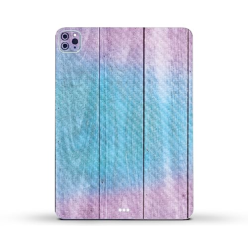 Image of MightySkins Carbon Fiber Skin Compatible with Apple iPad Pro 11 inch M2 4th Gen (2022) Full Wrap Kit - Wood Pastel | Protective, Durable Textured Carbon Fiber Finish | Easy to Apply | Made in The USA