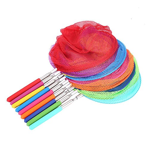 SODIAL Stainless Steel Kids Children Fishing Net Toys Outdoor Extentable Camping