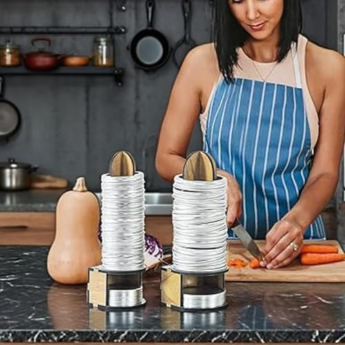 Soporte para tapas de conservas y aros de madera para tarros de mermelada 4