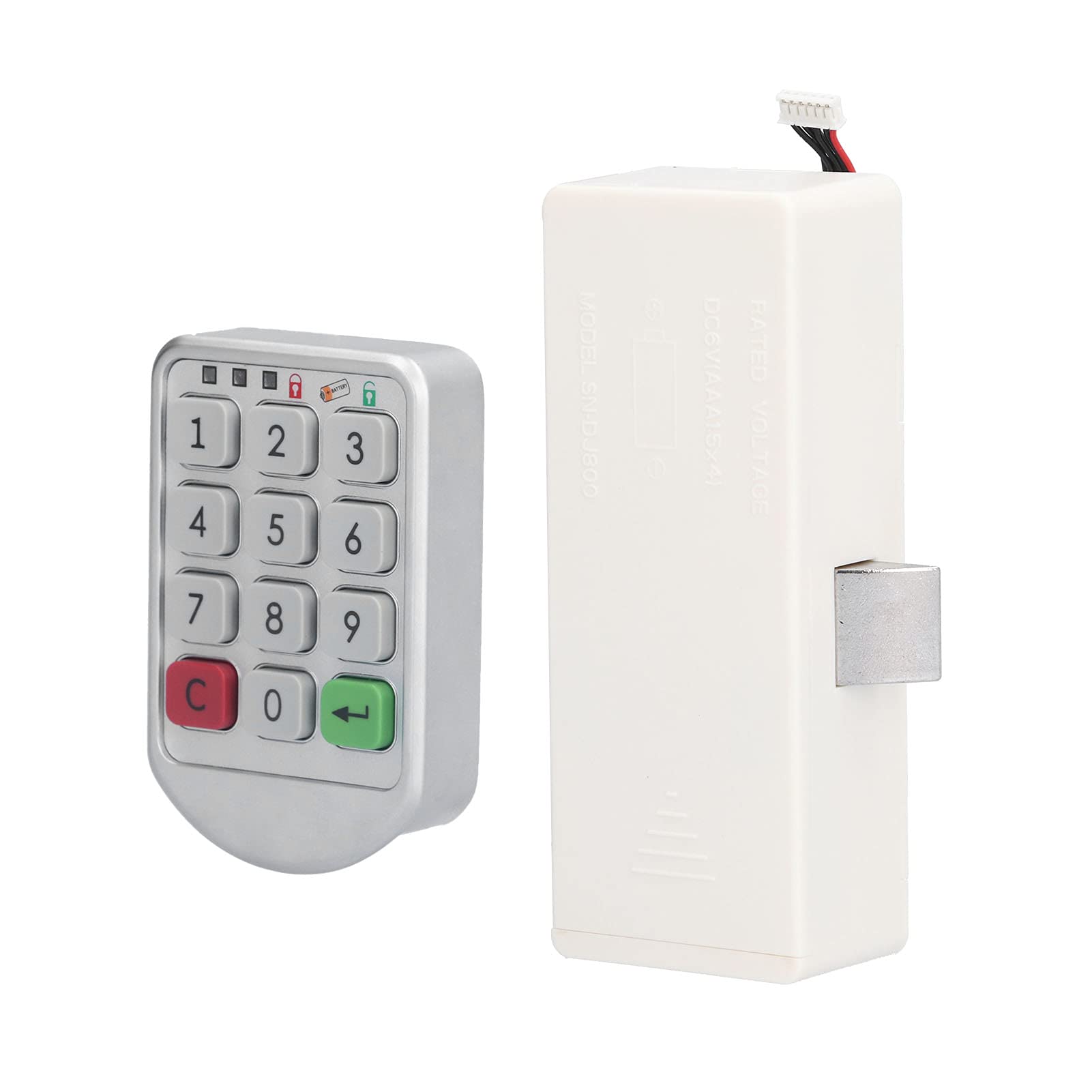 Smart Password Lock, Smart Cabinet Code Lock Automatic Rebound 2 Password Modes Flame Retardant Stable Chip for Desks for Sauna Cabinets for Filing Cabinets